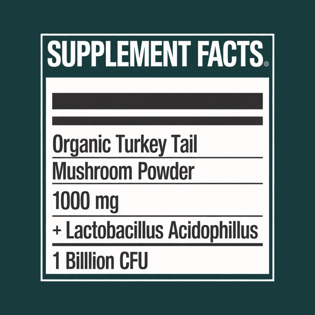 Turkey Tail + Probiotic Scoops